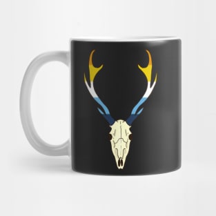 Aroace Pride Deer Skull Mug